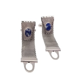 Anson Sodalite Sterling Silver Cufflinks 22.5 G