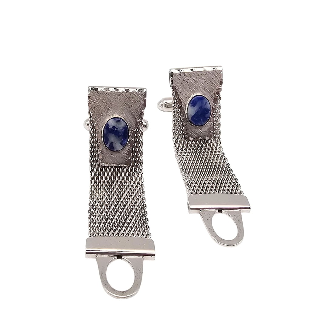 Anson Sodalite Sterling Silver Cufflinks 22.5 G (1 of 4)