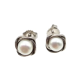 Honora Pearl Sterling Silver Earrings 2.4 G