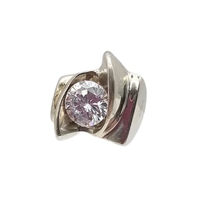 Mexico Rhinestone Sterling Silver Cocktail Ring Size 4.75 21.2 G