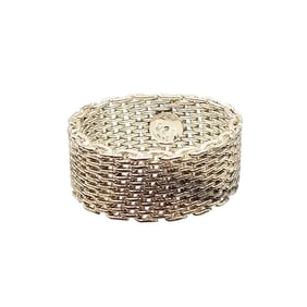 Sterling Silver Mesh Ring Size 7.5 4.8 G