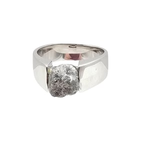 Diamond Sterling Silver Cocktail Ring Size 11.5 11.2 G