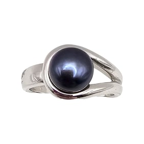 Honora Pearl Sterling Silver Ring Size 6.75 5.4 G