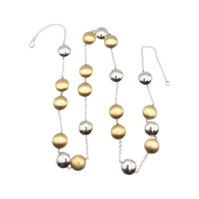 BOMA Sterling Silver Two-Tone Necklace 39.8 G