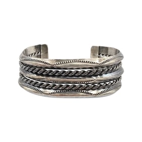 Sterling Silver Cuff Bracelet 44.7 G