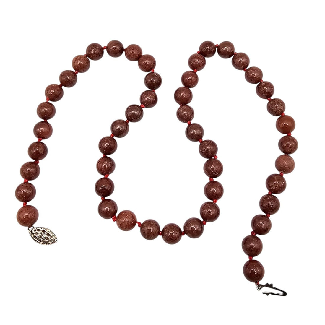 Jasper Sterling Silver Necklace 44 G: Jasper Sterling Silver Necklace 44 G