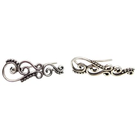 Sterling Silver Drop Dangle Earrings 1.8 G