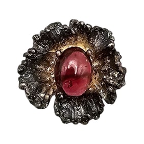 Glass Sterling Silver Ring Size 4 4 G