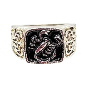 Sterling Silver Scorpion Scorpio Ring Size 7.5 6.5 G