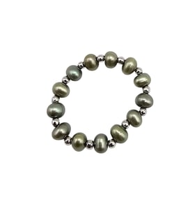 Pearl Sterling Silver Ring 1.5 G