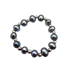 Pearl Sterling Silver Ring 1.3 G