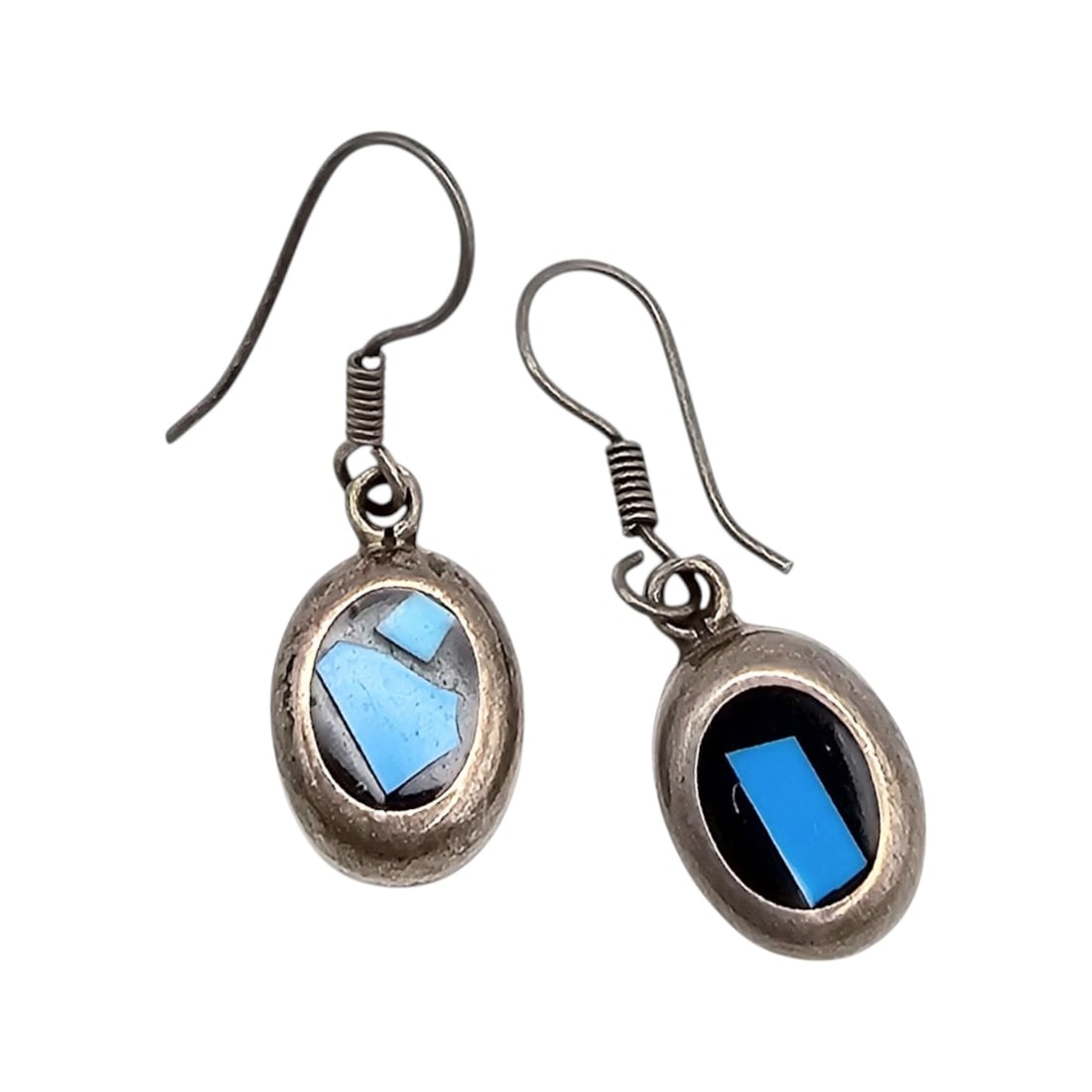 Turquoise Sterling Silver Drop Dangle Earrings 9 G (1 of 4)