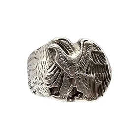 Southwestern Sterling Silver Eagle Ring Size 10.75 16.6 G