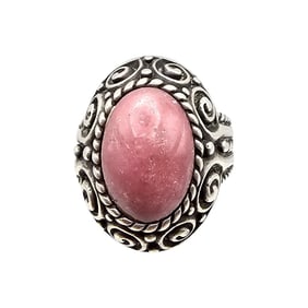 Carolyn Pollack Relios Southwestern Rhodonite Sterling Silver Ring Size 6 12.7 G