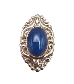 Mexico Quartz Sterling Silver Adjustable Ring 10 G