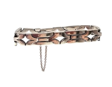 PJH Taxco Mexico Sterling Silver Bracelet 53.4 G