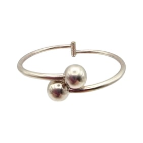 Signed Mexico Sterling Abalone Hinge Bangle Bracelet 18.2 G