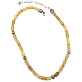 Jay King Mine Finds Agate Sterling Silver Necklace 32.2 G