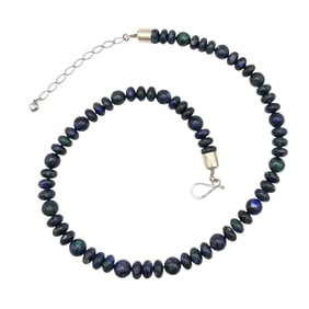Jay King Mine Finds Azurite Sterling Silver Necklace 71.1 G
