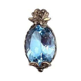 UTC Topaz Sterling Silver Pendant 4.7 G