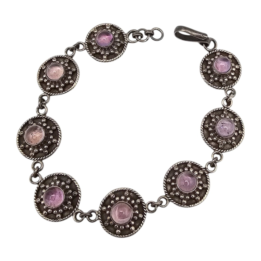 Amethyst Sterling Silver Bracelet 20 G (1 of 4)