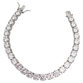 PAJ Cubic Zirconia Sterling Silver Bracelet 20 G