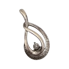 JJ Diamond Sterling Silver Pendant 2.1 G