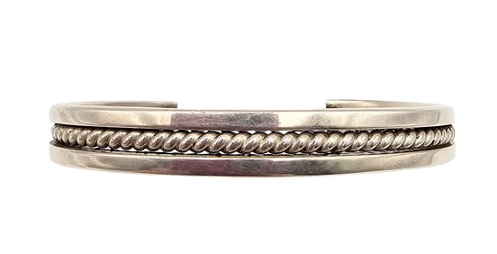 Mexico Sterling Silver Cuff Bracelet 46.9 G