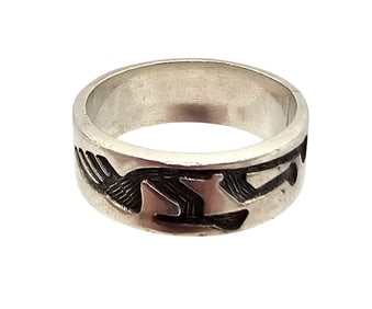 Mexico Sterling Silver Kokopelli Ring Size 10.25 8.4 G