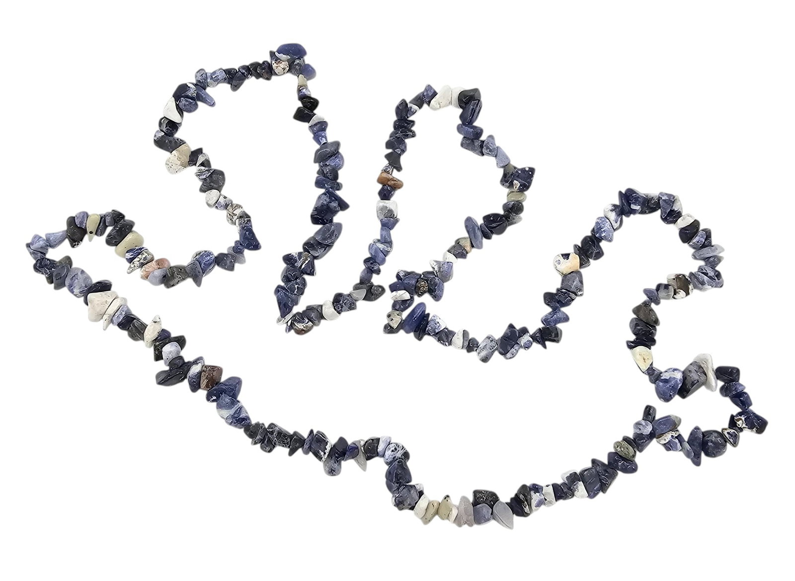 Sodalite Quartz Chunk Necklace: Sodalite Quartz Chunk Necklace
