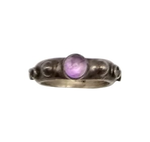 Mexico Amethyst Sterling Silver Ring Size 5.75 5.3 G