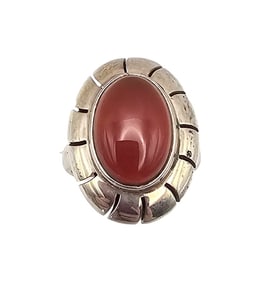 CII Mexico Carnelian Sterling Silver Ring Size 6.5 6.5 G