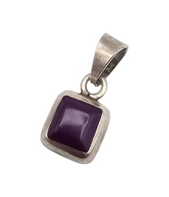 Mexico Charoite Sterling Silver Pendant 4.2 G