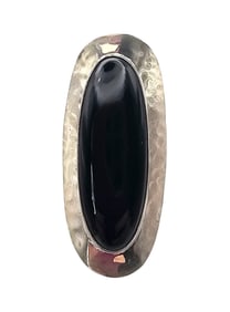 Mexico Onyx Sterling Silver Ring Size 5.75 12.1 G