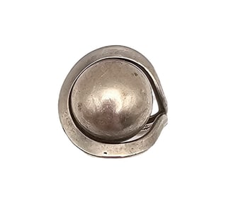 Mexico Sterling Silver Modernist Ring Size 6.75 8.6 G