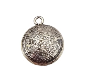 FMA Mexico Sterling Silver Aztec/Mayan Style Pendant 2.2 G