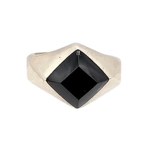 Mexico Onyx Sterling Silver Ring Size 9.25 13.4 G