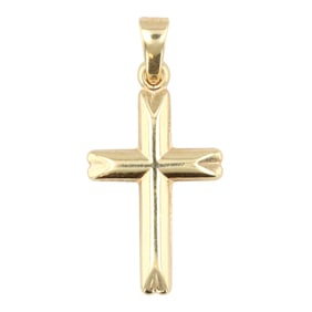 14K Gold Cross Pendant