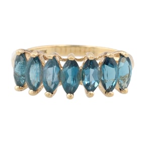 Tourmaline 10K Gold Cocktail Ring Size 7