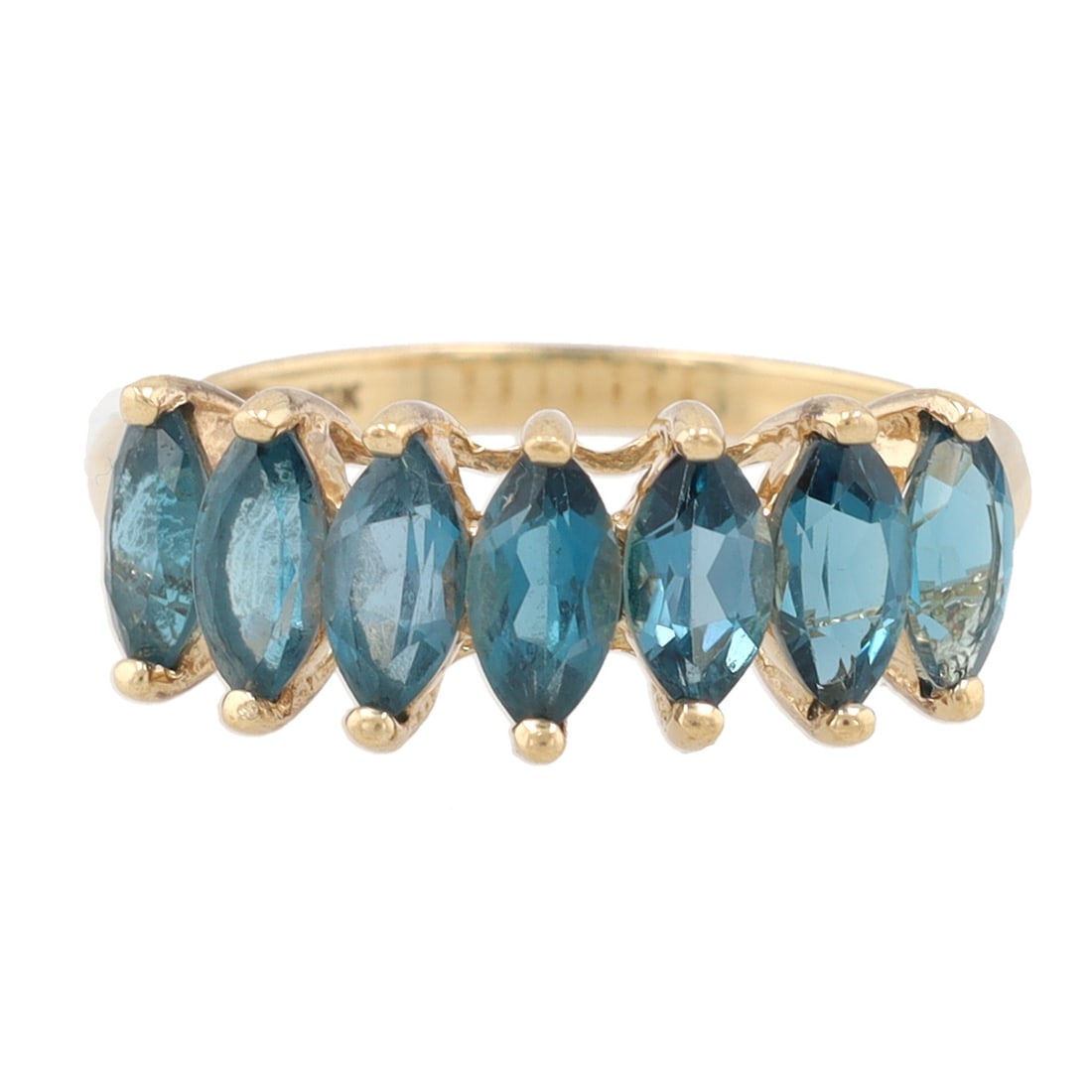 Tourmaline 10K Gold Cocktail Ring Size 7 (1 of 6)