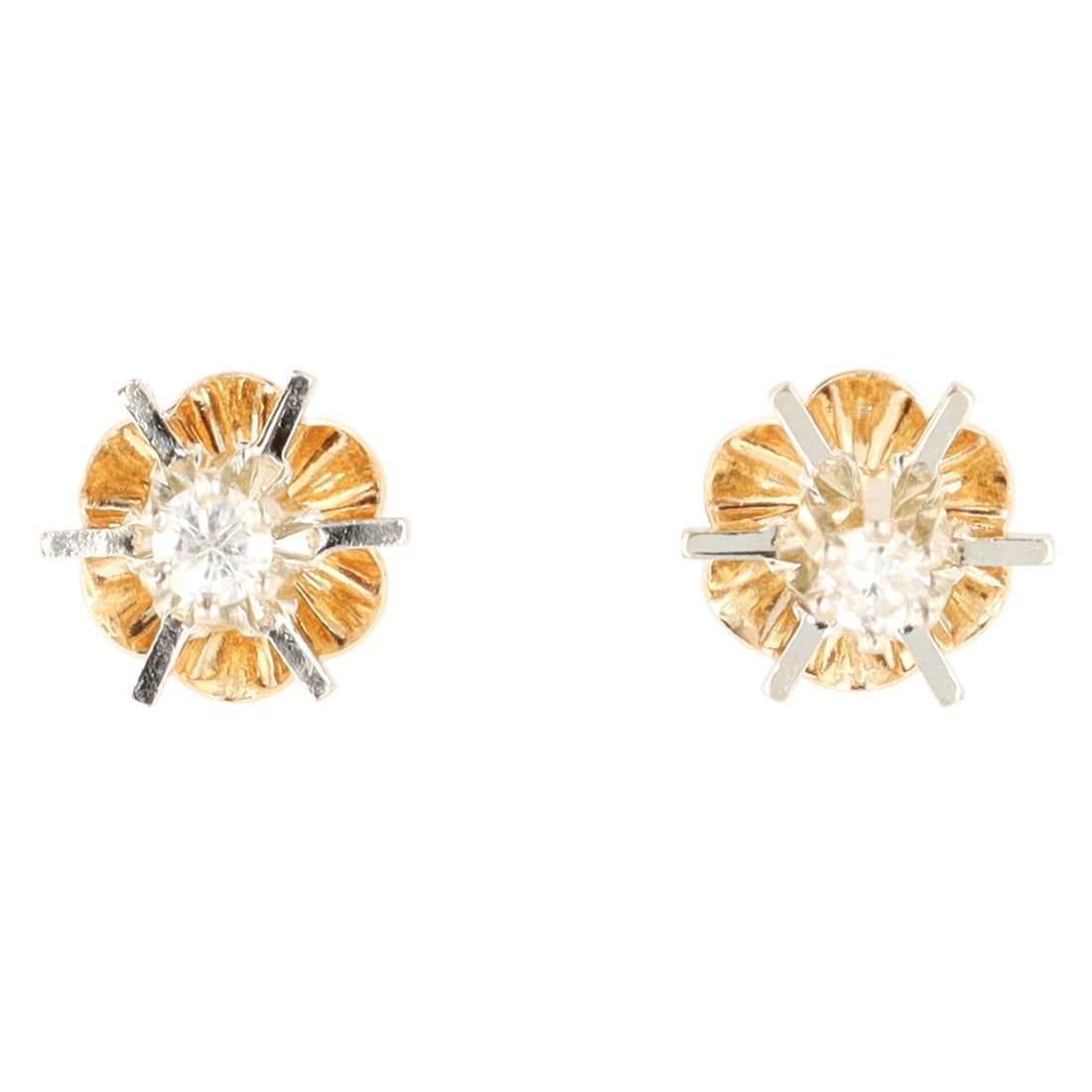 Diamond 14K Gold Stud Earrings (1 of 3)
