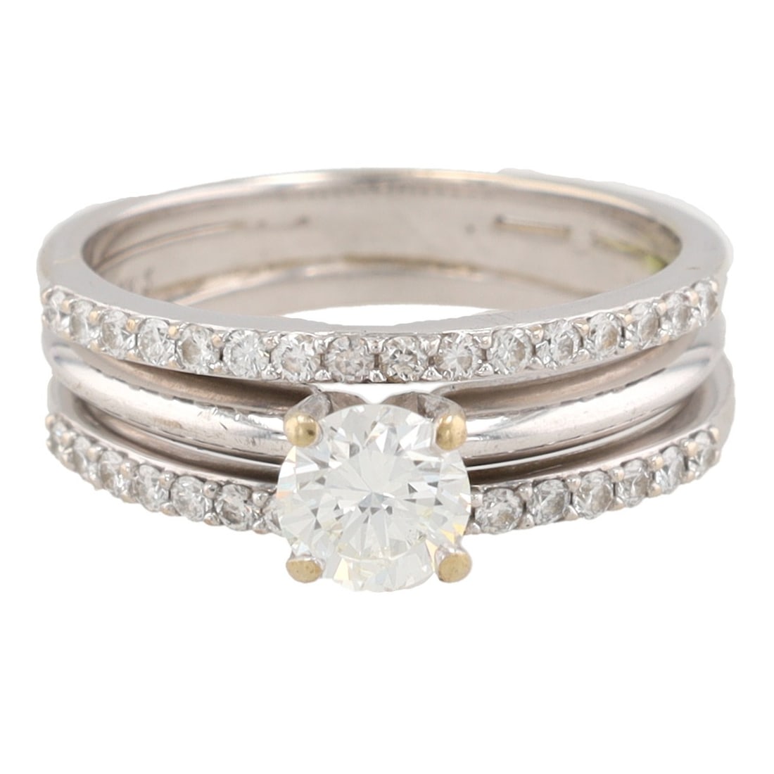 Diamond 14K White Gold Wedding Ring Size 6 (1 of 6)