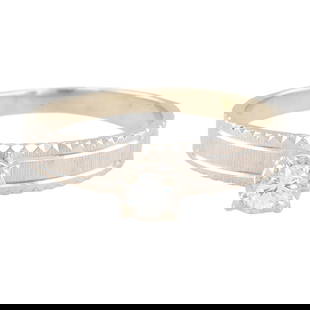 Diamond 14K Gold Solitaire Ring Size 6: Diamond 14K Gold Solitaire Ring Size 6 2.2 G Approximately 0.25 TCW