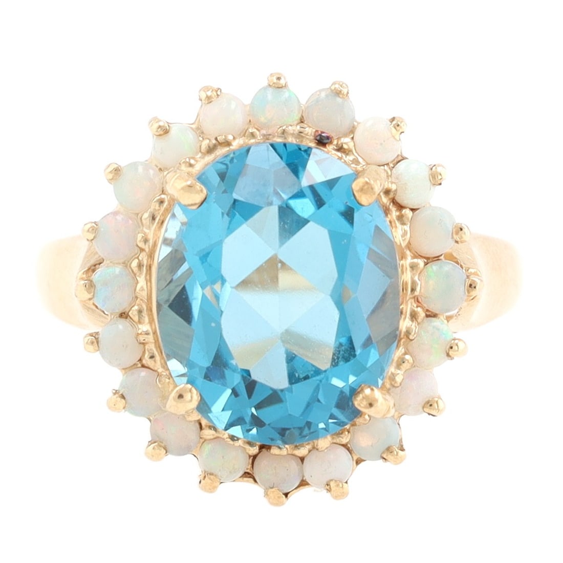 Opal 10K Gold Ring Size 5.75 (1 of 6)