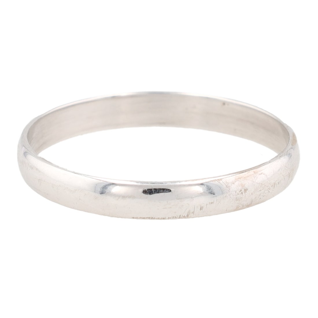 10K White Gold Wedding Band Ring Size 10.5 (1 of 6)