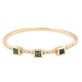Gemstone 10K Gold Ring Size 6.5