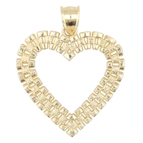 10K Gold Heart Pendant