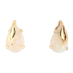 Opal 14K Gold Stud Earrings