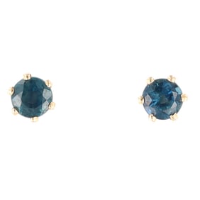 Topaz 14K Gold Stud Earrings