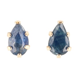 Topaz 14K Gold Stud Earrings